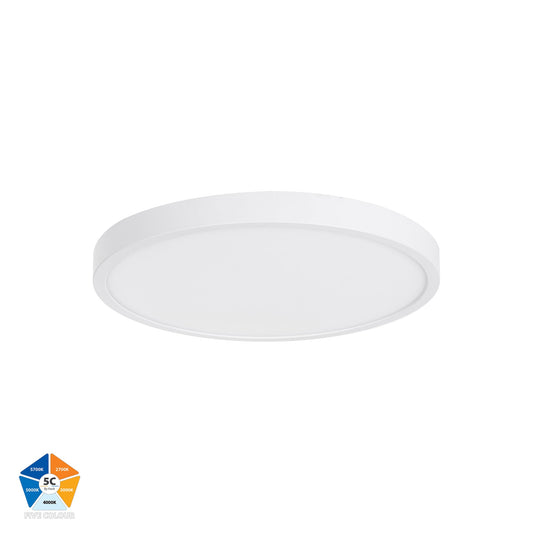 White Dimmable 300mm Slim Oyster Light