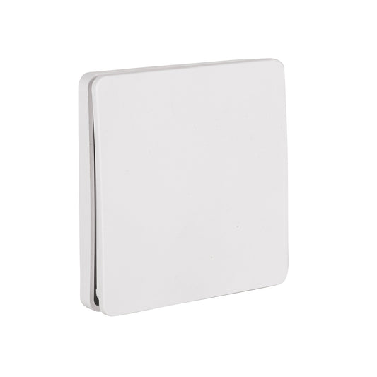 Single Gang White Wireless Self Powered Wall Switch