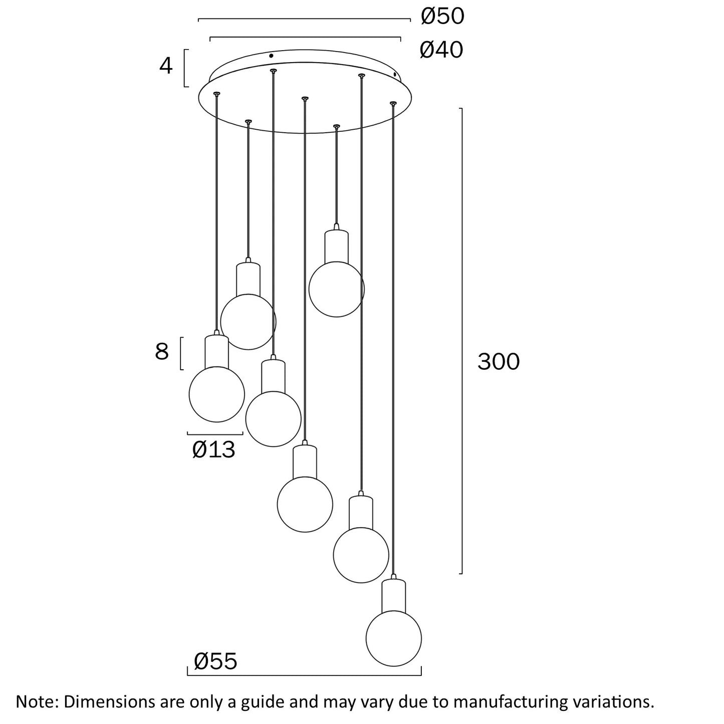 Invar 7 Light Pendant
