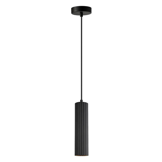 KOLONNE: Interior GU10 Ribbed Cylinder Pendant Lights