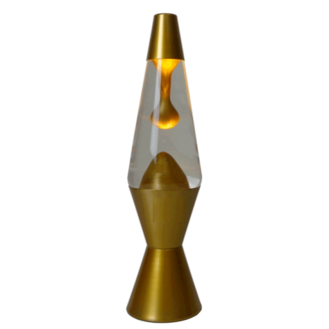 Lava Lamp Metallic Gold Lava and Base