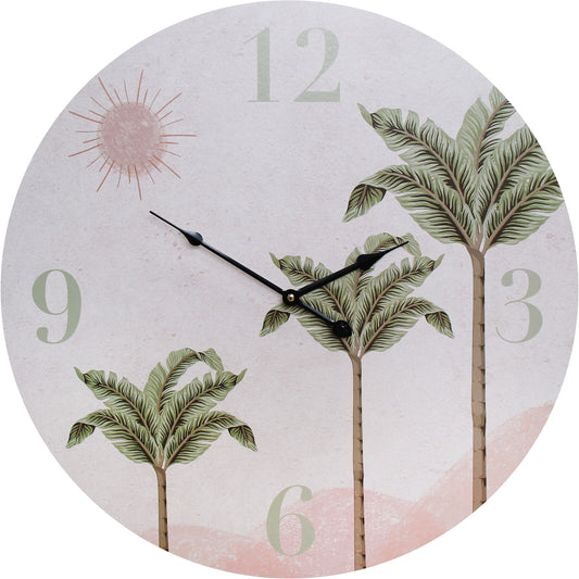 Clock Desert Palm 58cm