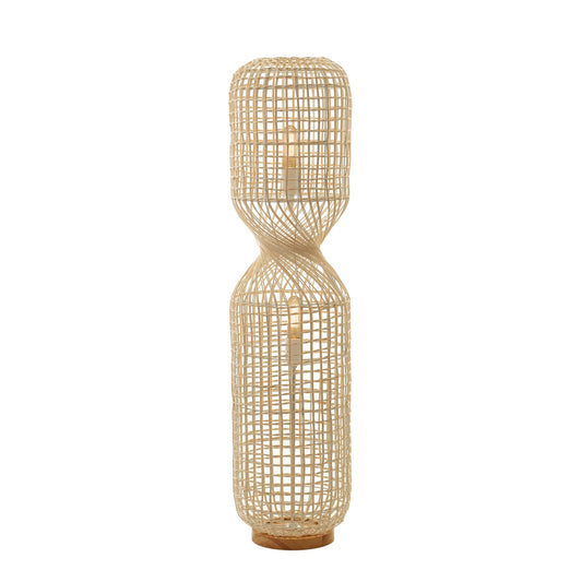 Twirla Rattan Floor Lamp - Small