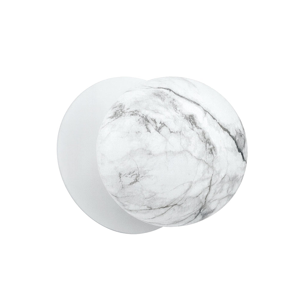 Odessa Marble Opal Glass LED Wall Light - 15cm