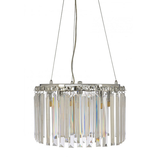 Lonza 6 Light Crystal Pendant
