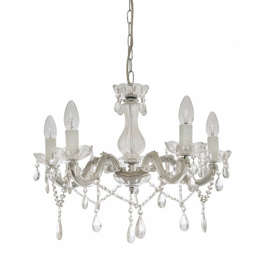Marte 5 Light Crystal Chandelier