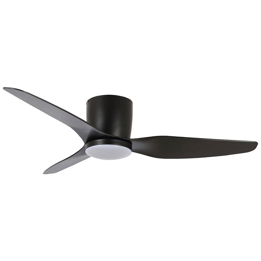 Flush - Close To Ceiling 3 Blade Hugger Ceiling Fan with LED Light