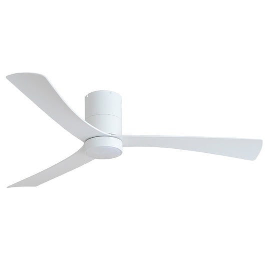 Metro Close To Ceiling Fan With LED Light - White