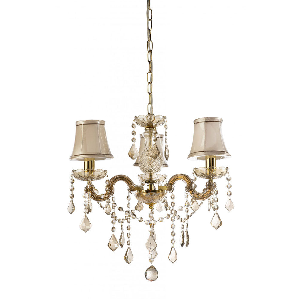 Notredame 3 Light Crystal Pendant