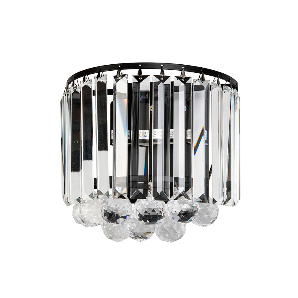 Newrosa 2 Light Crystal Wall Light