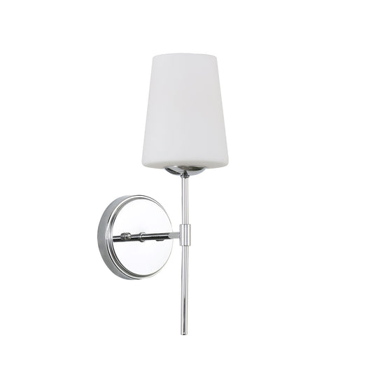 Kinbury Chrome Glass Wall Light