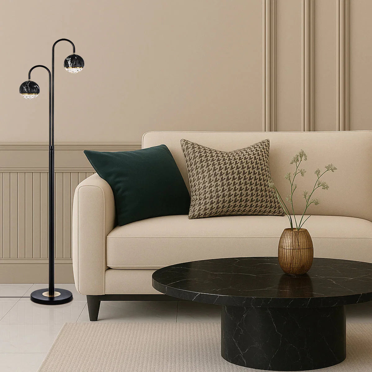 Oneta 2 Lights Floor Lamp