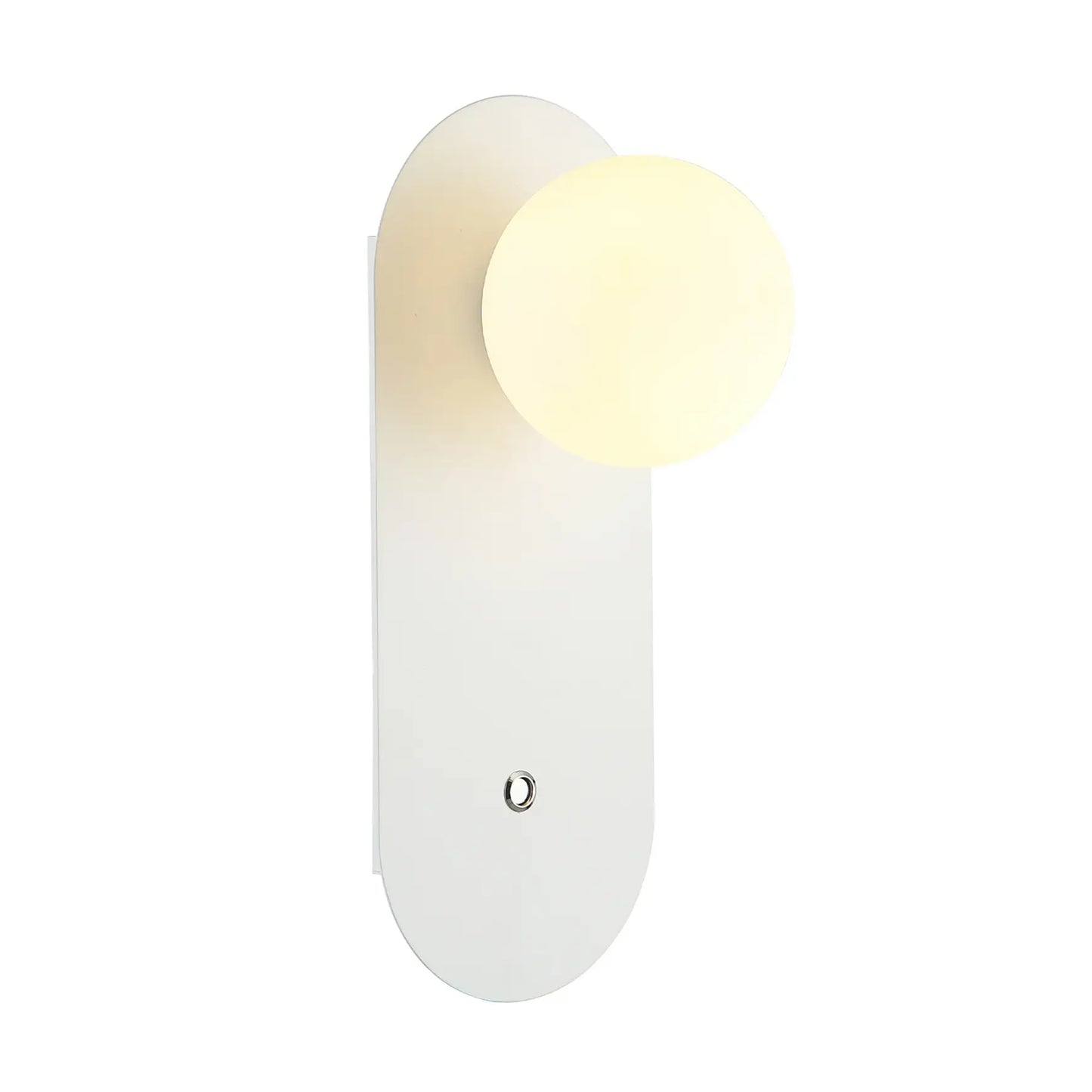 Ovalis: Interior Round Opal Diffuser Wall Lights