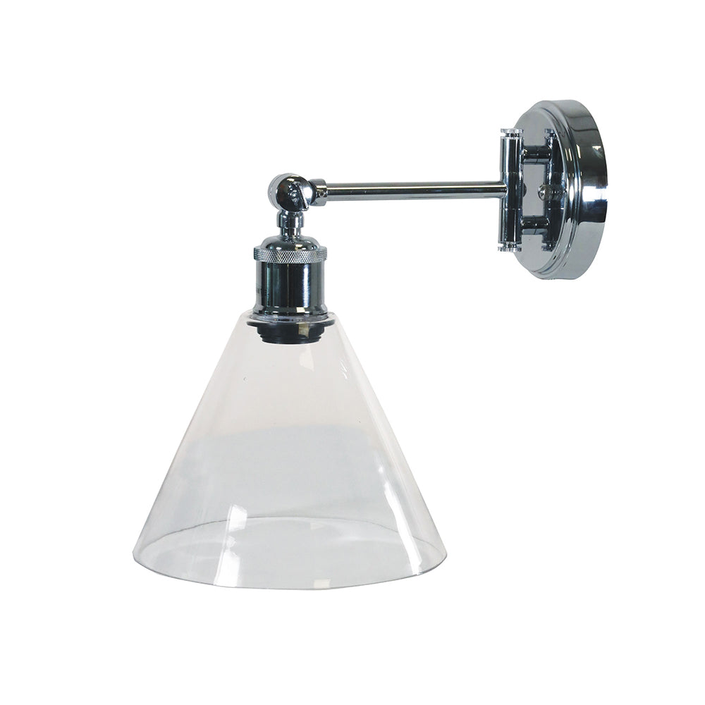 Heath Chrome Swing Arm Wall Light