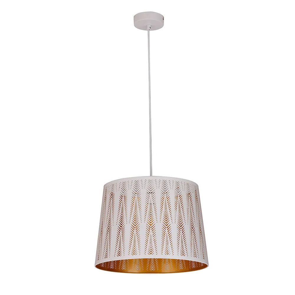 Penshade: Interior Slanted With Vector Pattern Laser Cut Pendant Lights