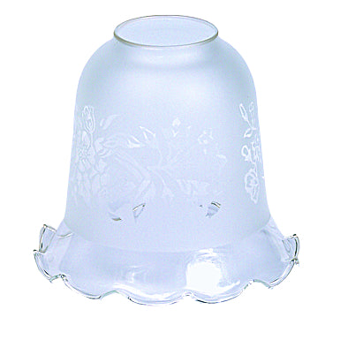 Acid Glass Shade with botanical Pattern
