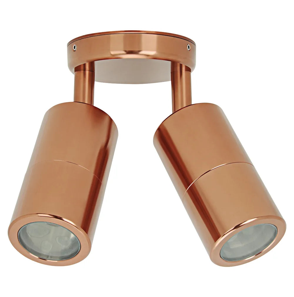 Shadow 2 Light Adjustable Spotlight - Copper