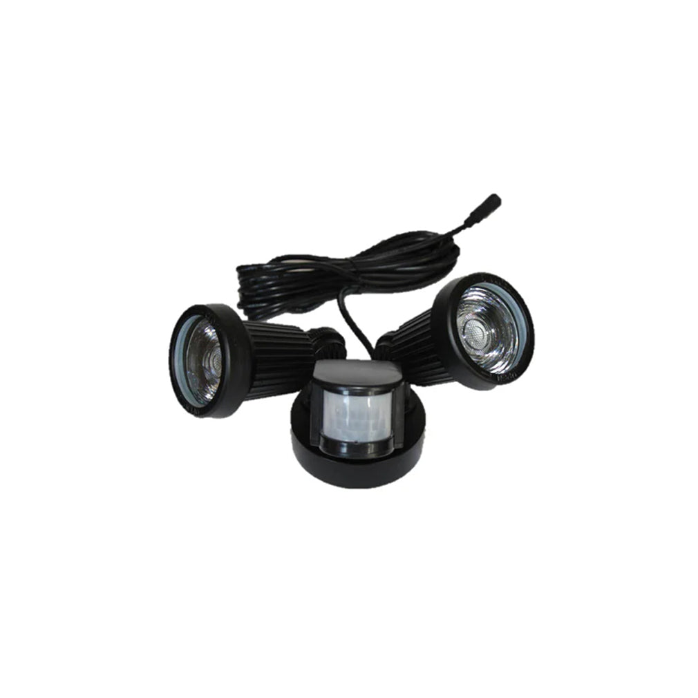 High Output 2x5w Flood Light with Remote Control + Sensor - Cool White