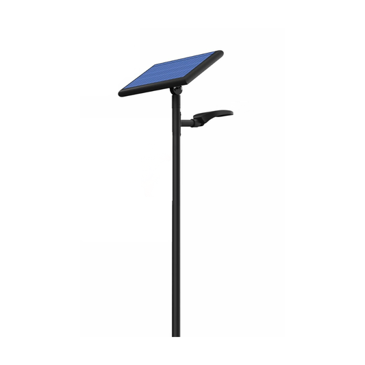 60w Street Light c/w 6m Pole + Solar Panel + Integrated Battery Pack