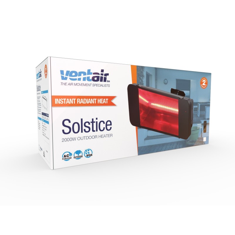 Solstice - Infrared Outdoor Heater with Remote Control