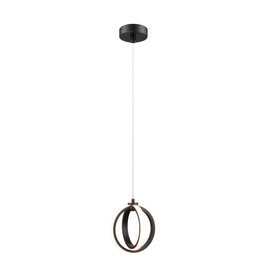 Spin-Pdt 12w LED Twin Ring Pendant D170mm Tricolour