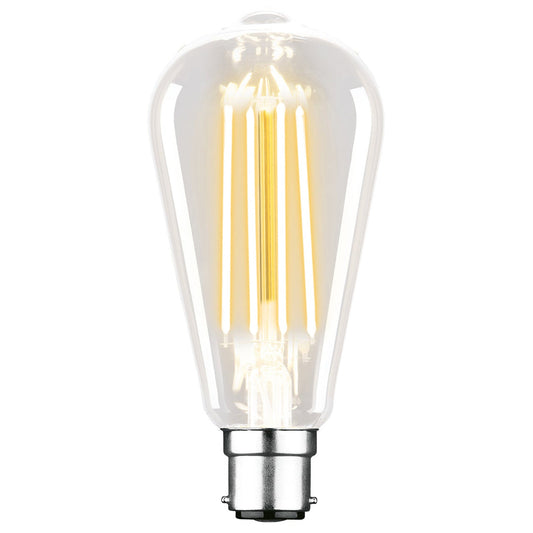 ST64 2700K B22 Pear Filament LED Globe