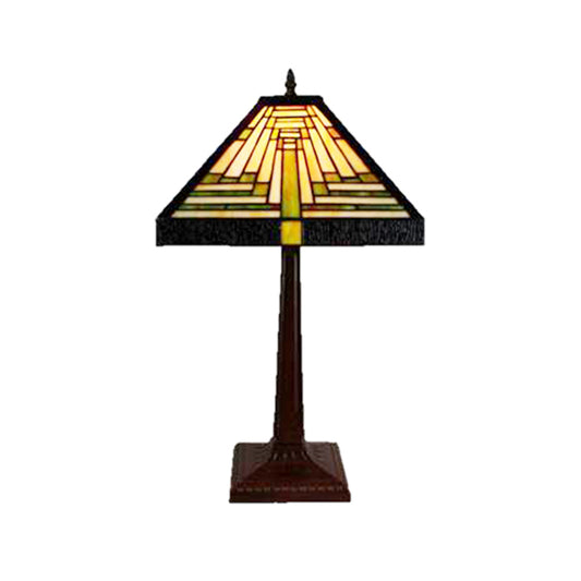 12 Square Multi-colour Geometric Table Lamp