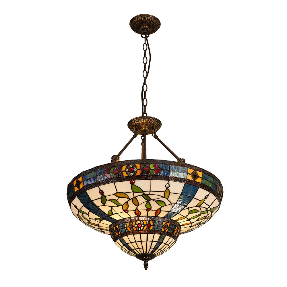22 Shade Diameter Floral Pendant Lamp
