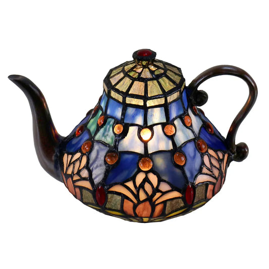Mauve Tulip Teapot Lamp
