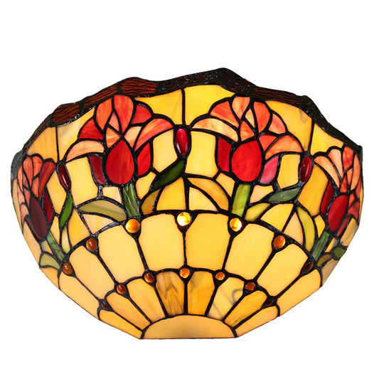 Red Tulip Wall Light