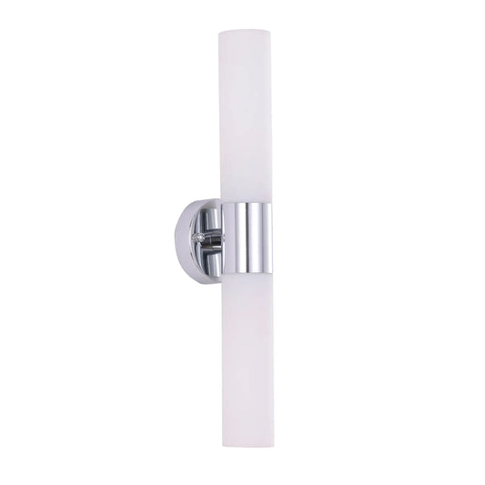 VARA: Interior Tubular Up/Down Opal Glass Wall Lights
