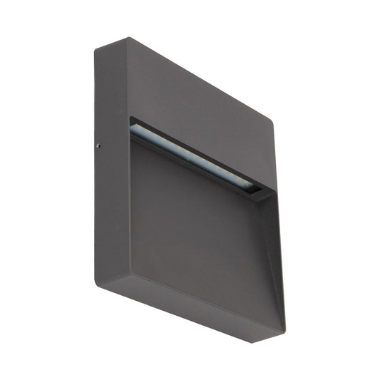 Zeke 9w Square Wall Bracket 12v Dark Grey