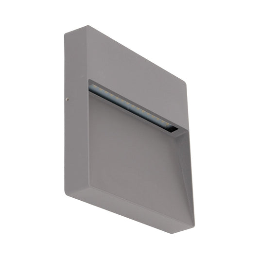 Zeke-9 Square 9w Wall Bracket Silver