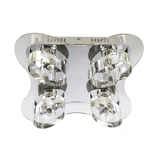 Zodiac 4 Light Flush Mount Light Small