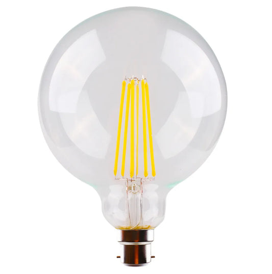 LED G125LAMP 8W B22 WW CLR DIMMABLE