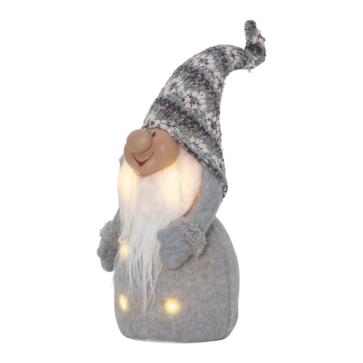 Christmas Joylight Santa Decoration - Grey