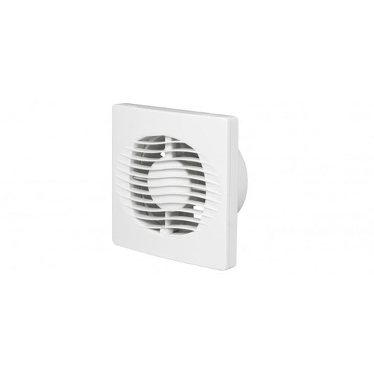 All Purpose 100mm Wall/Ceiling Exhaust Fan -With Inbuilt Run-On Timer - White