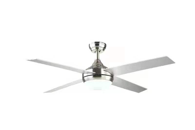 Ceiling Fan With LED Light - Silver