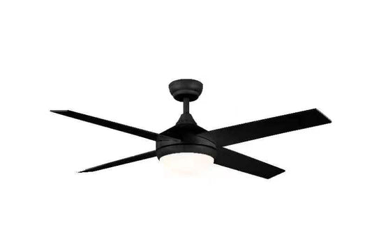 Ceiling Fan With LED Light Blk