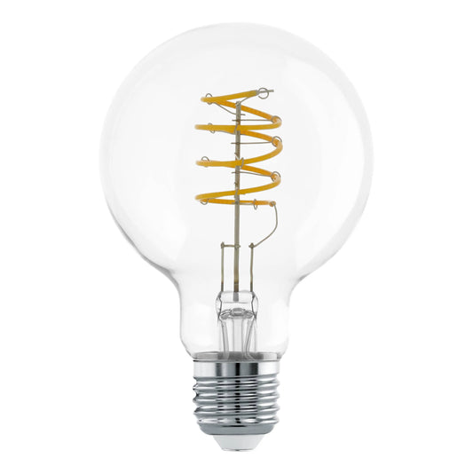7.3W E27 2700K NON-DIM LED G125 CLR SPIRAL FIL