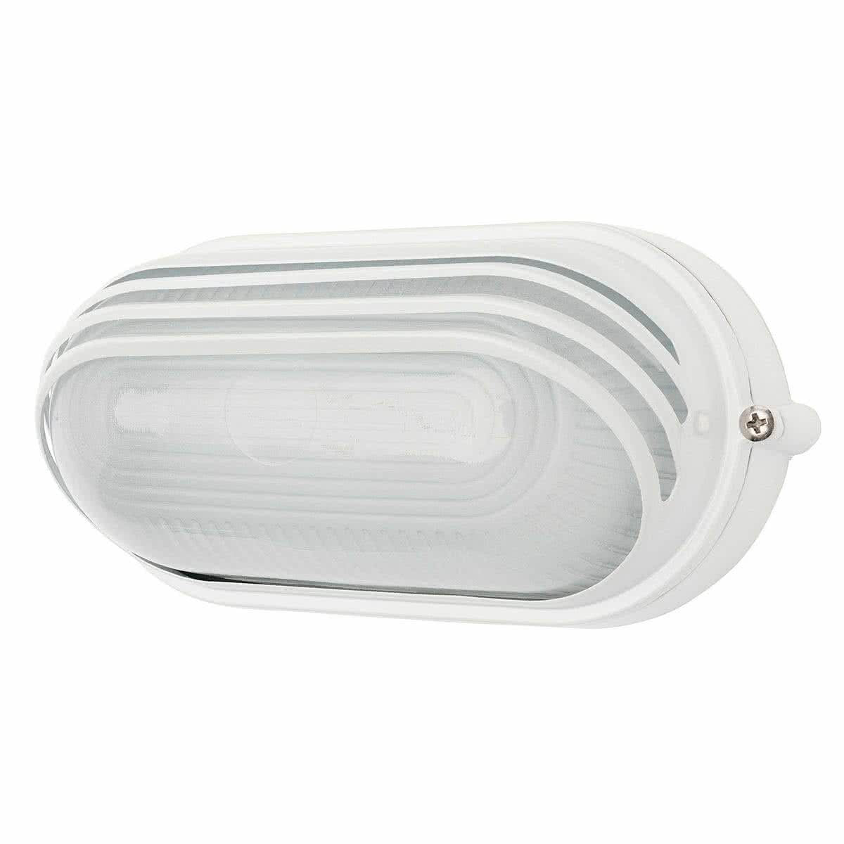 Essex 7.5w LED Ip54 Outdoor Oval Louvered Bunker Light