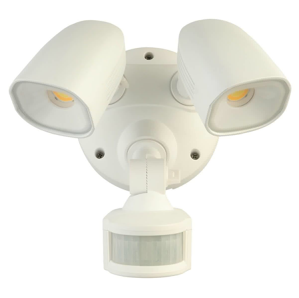 Shielder 20w Cob LED Twin Adjustable Outdoor Spotlight With Motion Sensor
