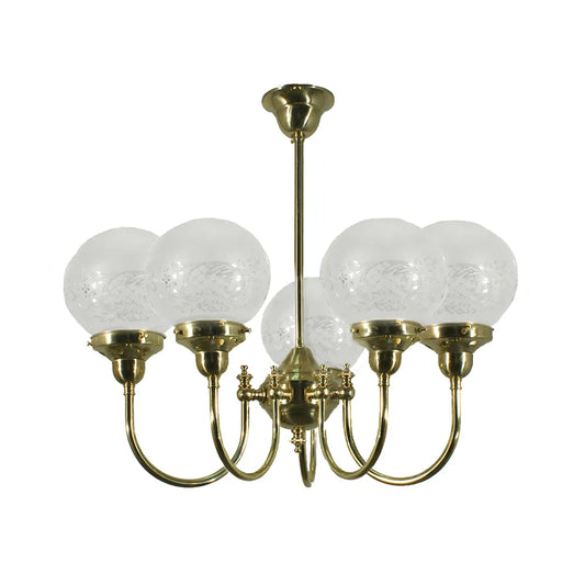 Luke 5 light Pendant-Sheffield 6"