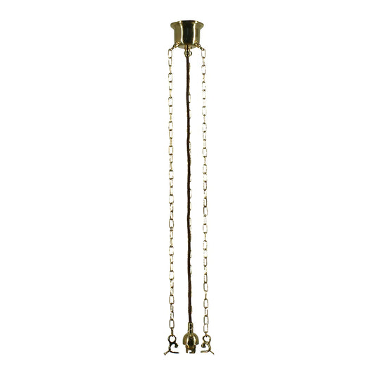 3 Chain Suspension Brown Cord