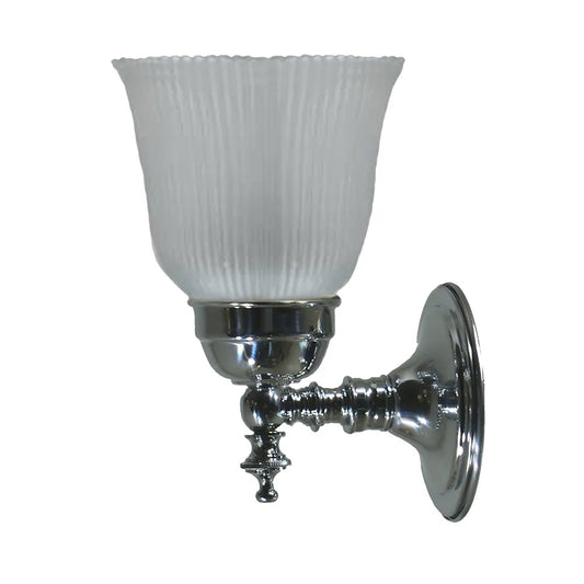 Kline - Chrome with Frosted Glass Wall Sconce
