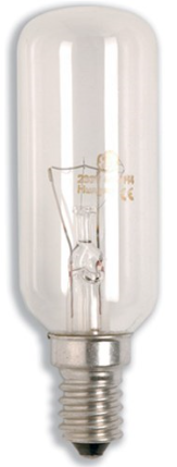 40 Watt 240v E14 T25x85mm 1,000hr Range Hood Globe