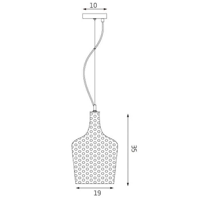 Marsha Glass Pendant Light - Clear