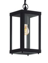 Alamonte One Light Black Exterior Pendant