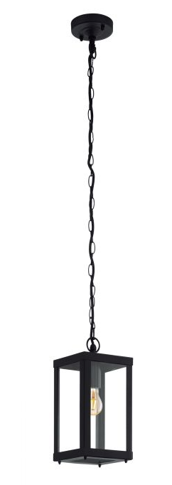 Alamonte One Light Black Exterior Pendant