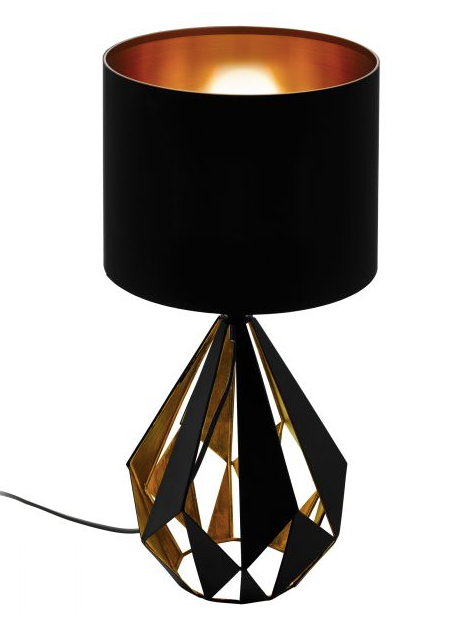 Black copper table lamp deals